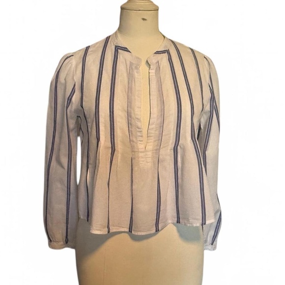 ALC size de Cream and navy striped blouse (size XS) 165 - Picture 1 of 7
